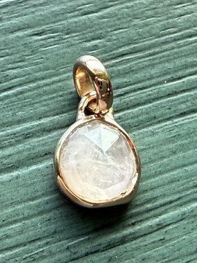 Monica Vinader Siren Mini Charm Pendant Rose Gold Vermeil